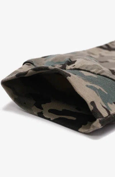 Students Payson Camo Long Sleeve Cotton T-shirt In Green