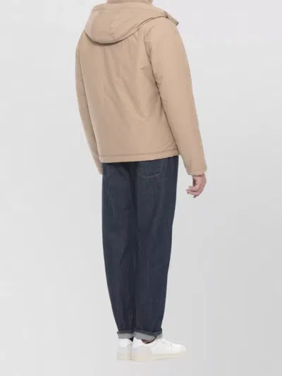 Canada Goose Reversible Hooded Boucle Padded Jacket In Brown