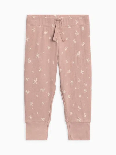 Kendi Charlie Ribbed Joggers In Pink