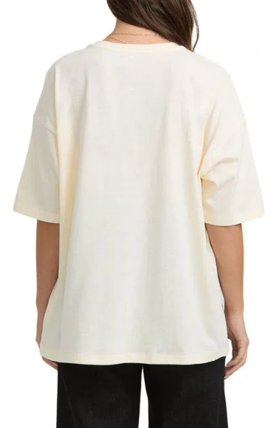 Billabong The Sun Rises Oversize Cotton Graphic T-shirt In White