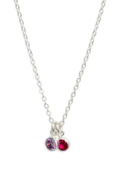 Set & Stones Multi Birthstone Charm Necklace In Multi