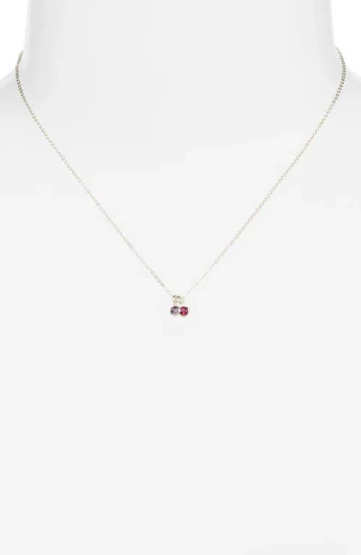 Set & Stones Multi Birthstone Charm Necklace In Multi