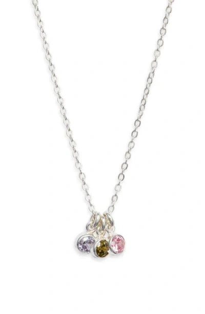 Set & Stones Multi Birthstone Charm Necklace In Multi