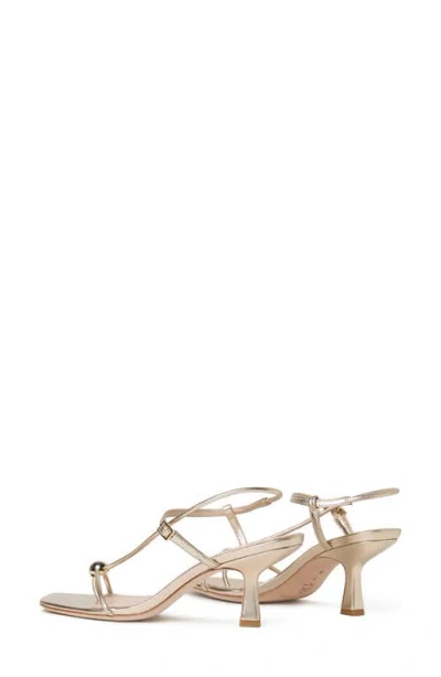 Loeffler Randall Triana Strappy Mid-heel Sandals With Ball Champagne In Neutral