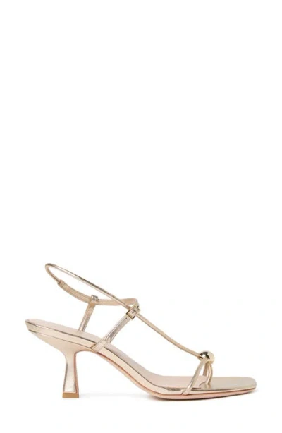 Loeffler Randall Triana Strappy Mid-heel Sandals With Ball Champagne In Neutral