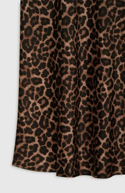 Anine Bing Bar Silk Skirt In Animal Print