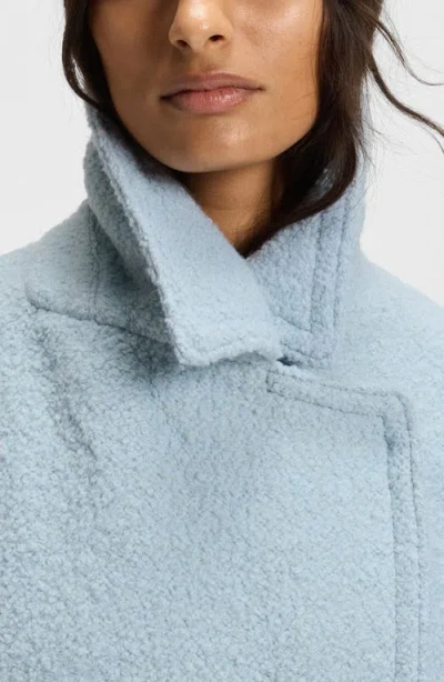 Hugo Boss Boss Orange Cabani Textured Double Breasted Jacket In Blue