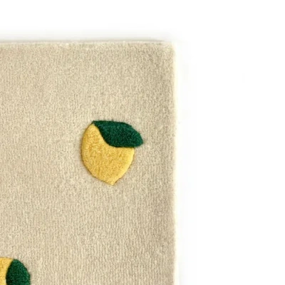 Maison Deux Lemons Rug In Yellow