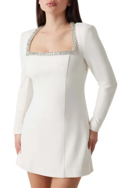 Marciano Frida Long Sleeve Minidress In White