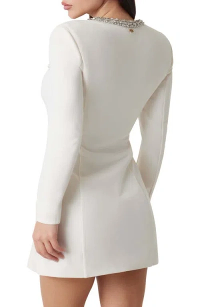 Marciano Frida Long Sleeve Minidress In White
