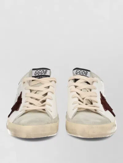 Golden Goose Distressed Sneakers Round Toe Rubber Sole Star In Multi