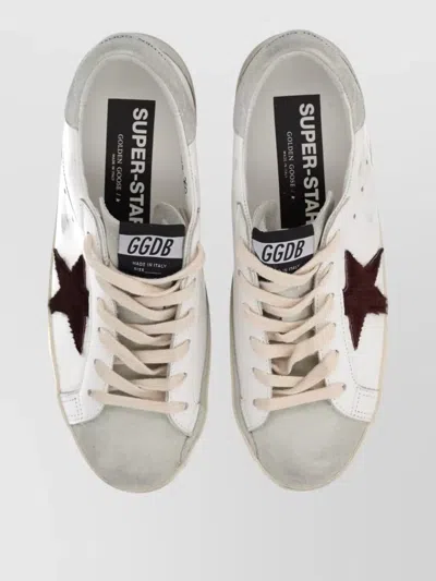 Golden Goose Distressed Sneakers Round Toe Rubber Sole Star In Multi