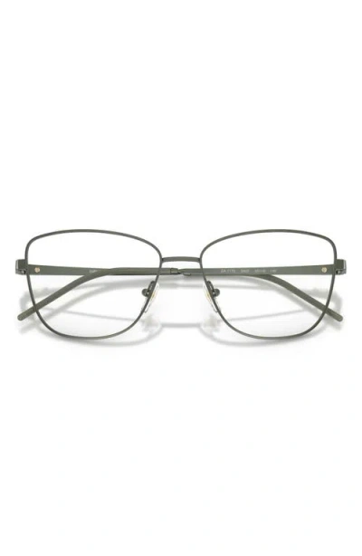 Emporio Armani 53mm Irregular Optical Glasses In Gray