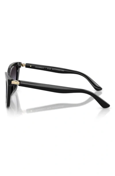 Emporio Armani Grey Gradient Butterfly Ladies Sunglasses Ea4250u 50178g 54 In Black