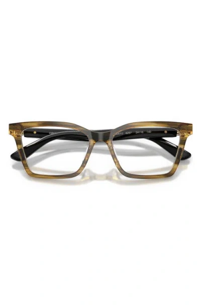 Emporio Armani 54mm Butterfly Optical Glasses In Multi