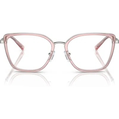 Emporio Armani 52mm Cat Eye Optical Glasses In Multi