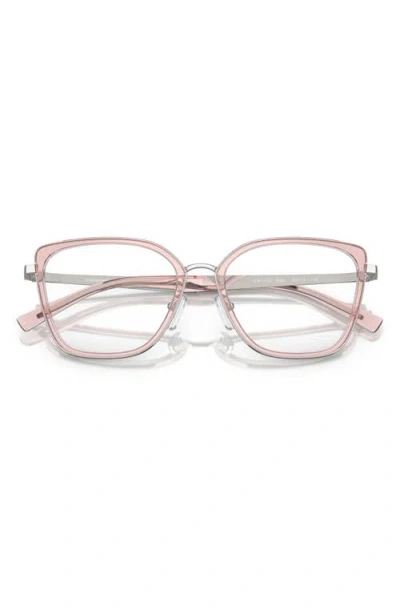 Emporio Armani 52mm Cat Eye Optical Glasses In Multi