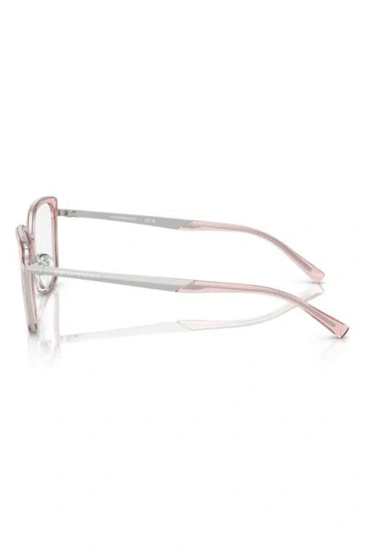 Emporio Armani 52mm Cat Eye Optical Glasses In Multi