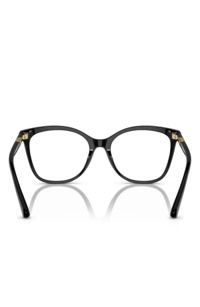 Emporio Armani 54mm Square Optical Glasses In Black