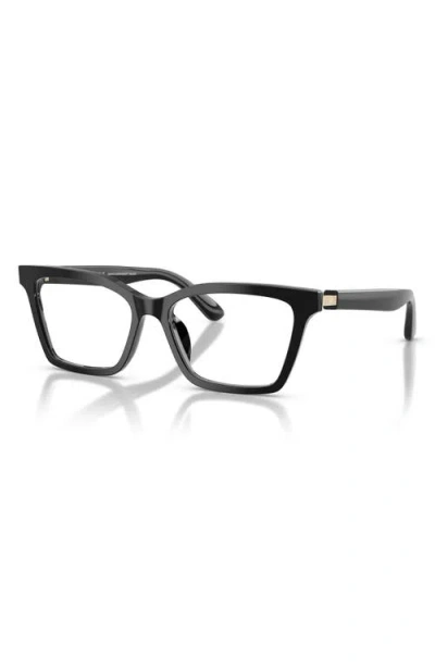 Emporio Armani 54mm Butterfly Optical Glasses In Brown