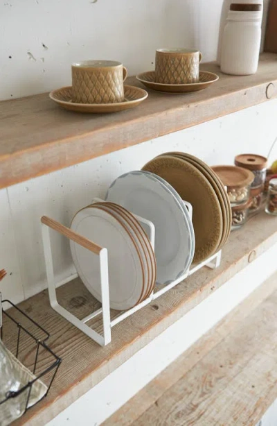 Yamazaki Vertical Plate Organizer In White