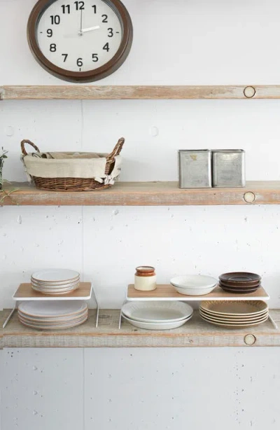 Yamazaki Dish Riser Shelf In Neutral