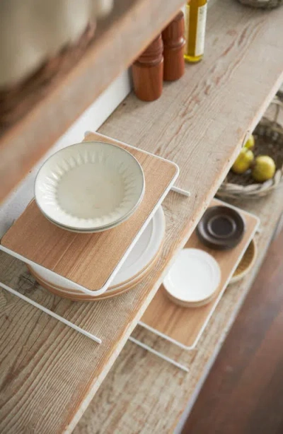 Yamazaki Dish Riser Shelf In Neutral