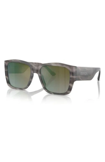 Scuderia Ferrari 56mm Square Sunglasses In Brown