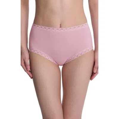 Natori Bliss Stretch Cotton Full Briefs In Pink