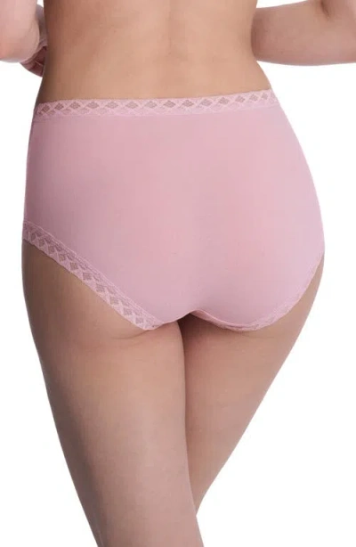 Natori Bliss Stretch Cotton Full Briefs In Pink