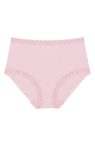 Natori Bliss Stretch Cotton Full Briefs In Pink