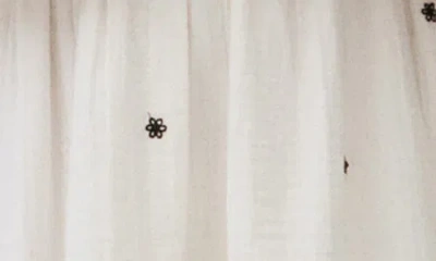 Mango Teen Embroidered Cotton Fit & Flare Dress In White