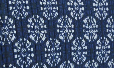 Mango Teen Print Quilted Cotton Laptop Case In Blue