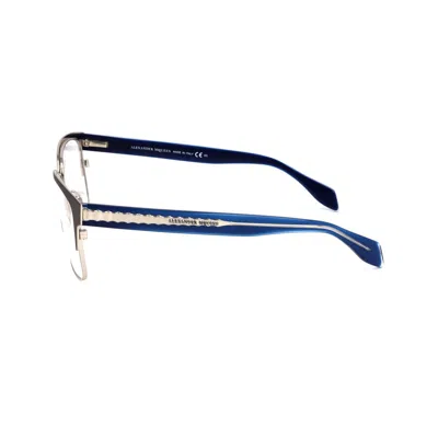 Alexander Mcqueen Multicolor Metal Frames In Gray