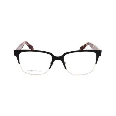 Alexander Mcqueen Bicolor Metal Frames In Black