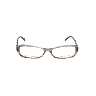 Alexander Mcqueen Brown Acetate Glasses Women's (frames) In Brown