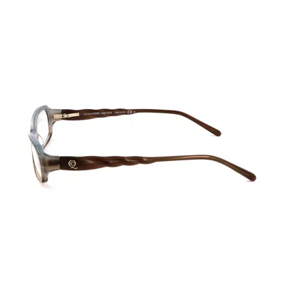 Alexander Mcqueen Brown Acetate Glasses Women's (frames) In Brown