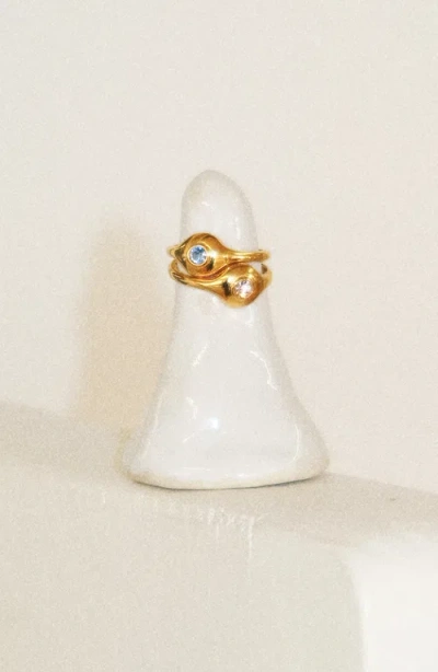 Joiana Jewelry Stone Pinky Ring In Multi