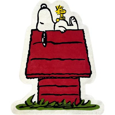 Maison Deux Peanuts Dog House Rug In Red