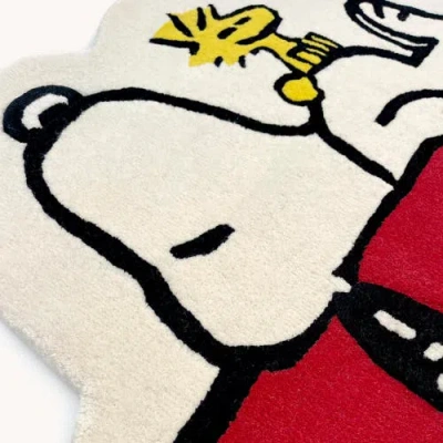 Maison Deux Peanuts Dog House Rug In Red