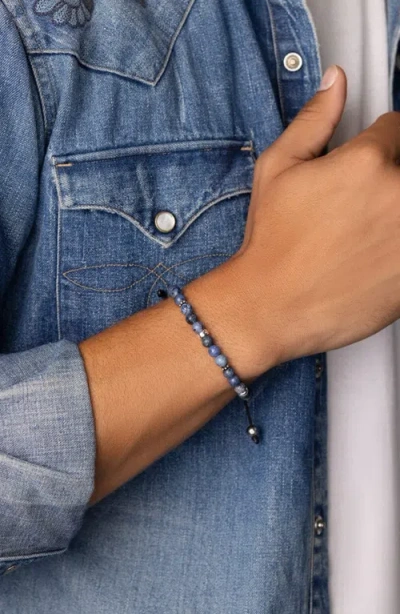 Nialaya Blue Dumortierite Beaded Bracelet In Blue