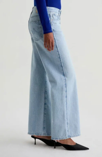 Ag Saige Mid Rise Wide Leg Jeans In Blue