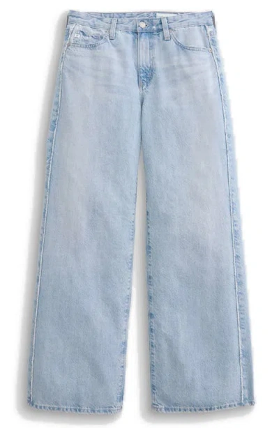 Ag Saige Mid Rise Wide Leg Jeans In Blue