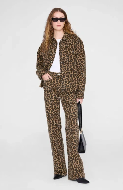 Anine Bing Paxton Shirt In Brown