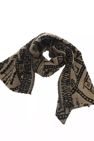 Alpha Studio Brown Wool Women Women's Scarf In Brown