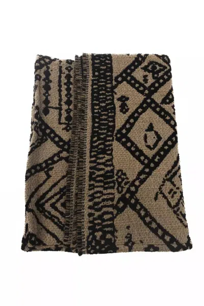 Alpha Studio Brown Wool Women Women's Scarf In Brown
