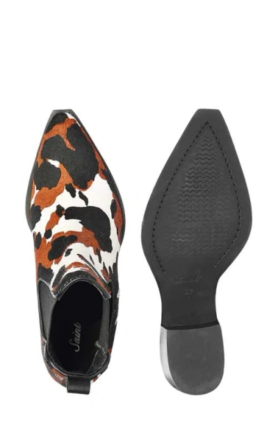 Saint G Sisi Genuine Calf Hair Chelsea Boot In Multi