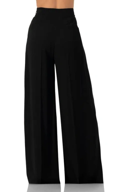 Ivonne Maxi Wide Leg Trousers In Black