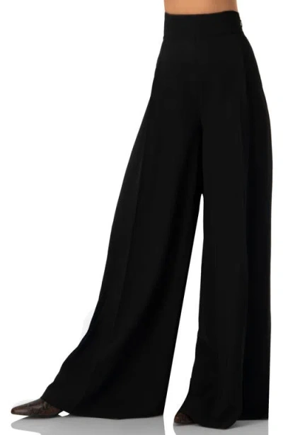 Ivonne Maxi Wide Leg Trousers In Black