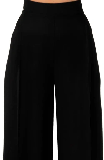 Ivonne Maxi Wide Leg Trousers In Black
